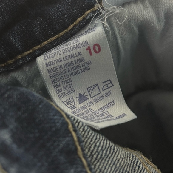 Tommy Hilfiger Vintage Bootcut Flare Jeans Size 10 Mid Rise Braided Detail - Picture 7 of 9